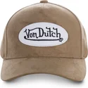 kasketter-buet-brun-justerbar-rem-af-von-dutch
