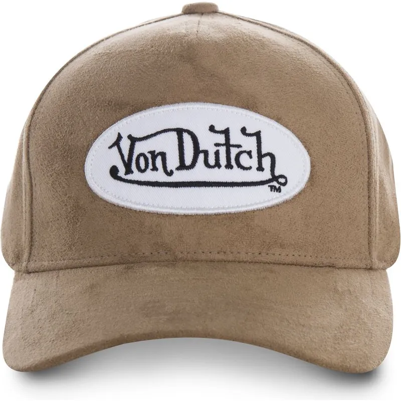 kasketter-buet-brun-justerbar-rem-af-von-dutch