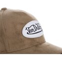 kasketter-buet-brun-justerbar-rem-af-von-dutch