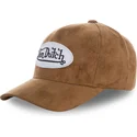 kasketter-buet-brun-justerbar-rem-af-von-dutch