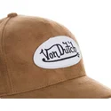 kasketter-buet-brun-justerbar-rem-af-von-dutch