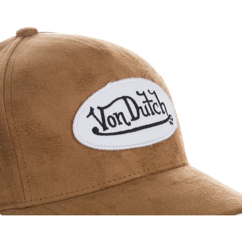 kasketter-buet-brun-justerbar-rem-af-von-dutch