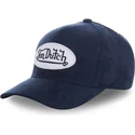 von-dutch-suede8-justerbar-marinebla-buet-kasket