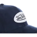 von-dutch-suede8-justerbar-marinebla-buet-kasket