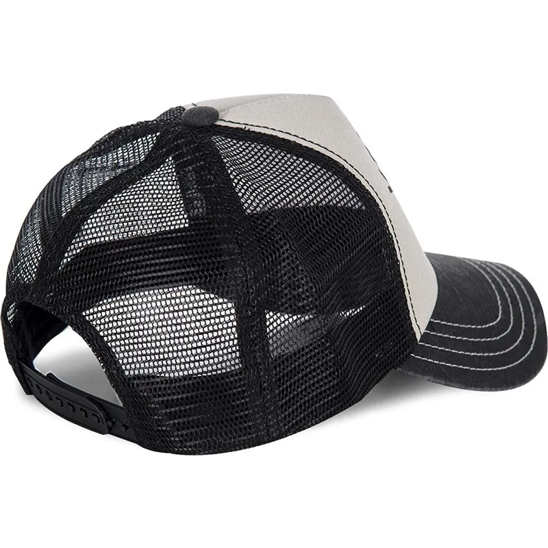 hvid-og-sort-justerbar-buet-kasket-crew2-fra-von-dutch