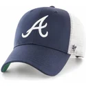 kasketter-buet-marinebla-snapback-fra-atlanta-braves-mlb-af-47-brand