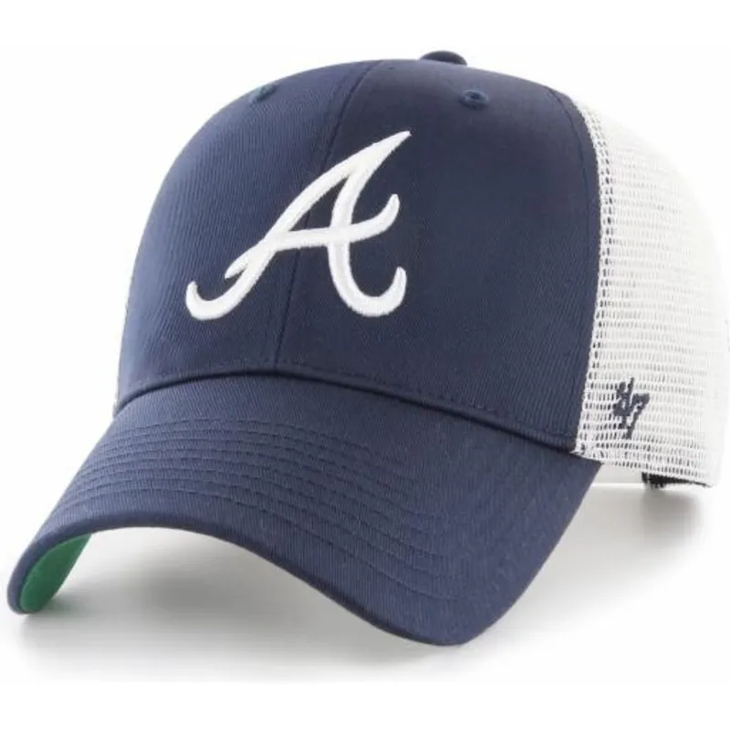 kasketter-buet-marinebla-snapback-fra-atlanta-braves-mlb-af-47-brand kasketter-buet-marinebla-snapback-fra-atlanta-braves-mlb-af-47-brand