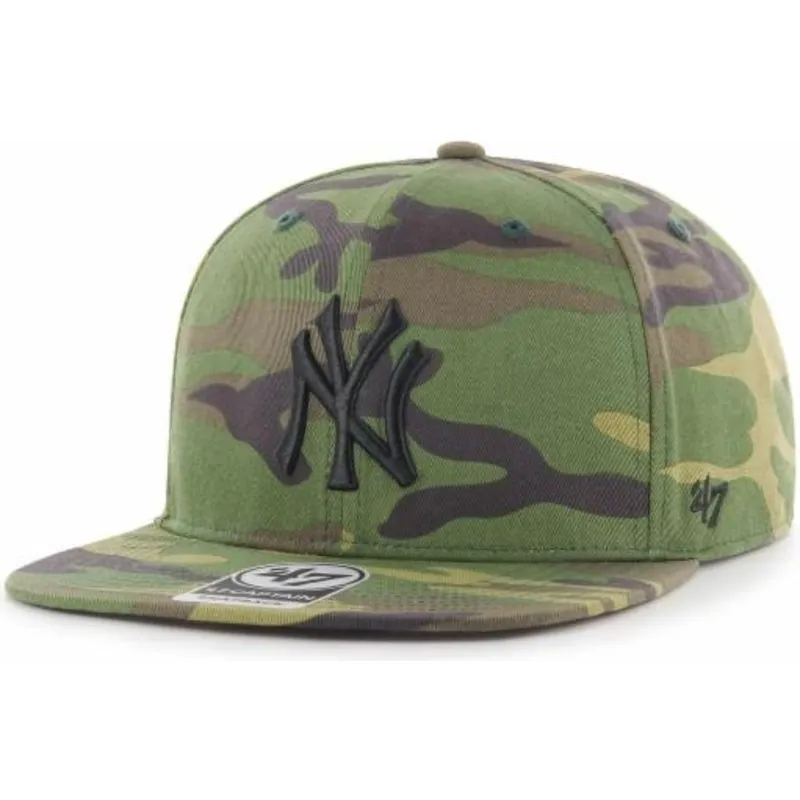 kasketter-flad-camouflage-snapback-negro-fra-new-york-yankees-mlb-af-47-brand kasketter-flad-camouflage-snapback-negro-fra-new-york-yankees-mlb-af-47-brand