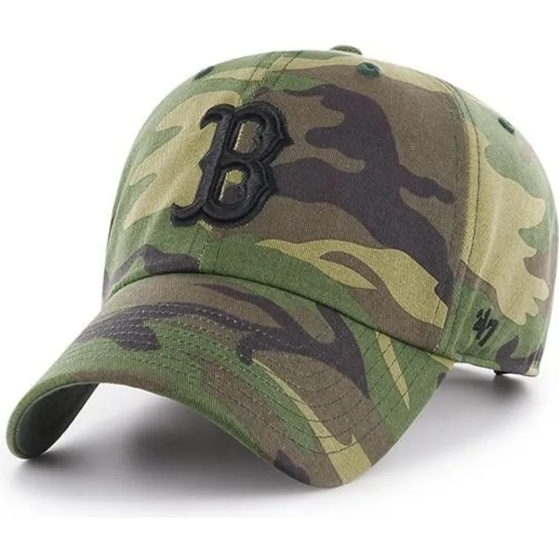 kasketter-buet-camouflage-justerbar-rem-negro-fra-boston-red-sox-mlb-af-47-brand