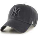 morkegra-buet-kasket-med-morkegrat-new-york-yankees-logo-mlb-clean-up-fra-47-brand