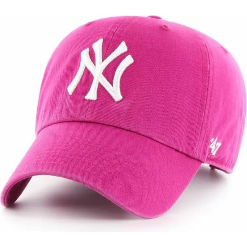kasketter-buet-rosa-justerbar-rem-orquidea-fra-new-york-yankees-mlb-af-47-brand