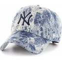 bla-buet-kasket-med-new-york-yankees-logo-mlb-clean-up-splat-fra-47-brand