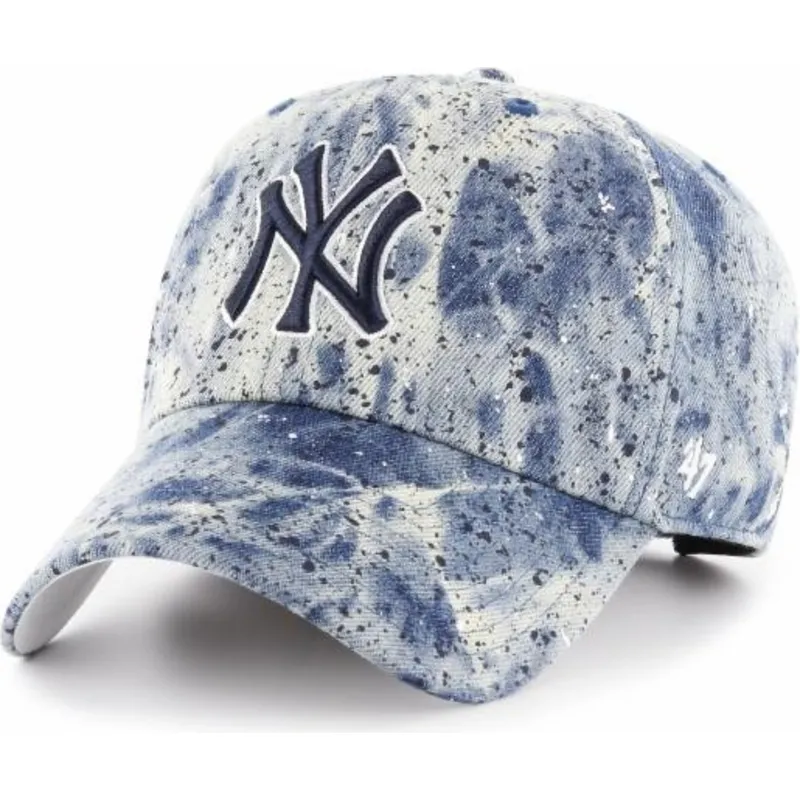 kasketter-buet-bla-justerbar-rem-fra-new-york-yankees-mlb-af-47-brand
