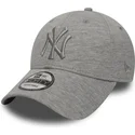 new-era-new-york-yankees-mlb-9forty-essential-justerbar-gra-buet-kasket-med-grat-logo