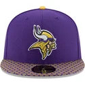kasketter-flad-violet-tilpasset-59fifty-sideline-fra-minnesota-vikings-nfl-af-new-era