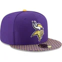 kasketter-flad-violet-tilpasset-59fifty-sideline-fra-minnesota-vikings-nfl-af-new-era
