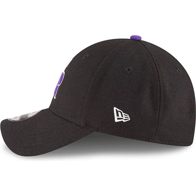 sort-justerbar-kurvet-kasket-9forty-the-league-fra-colorado-rockies-mlb-fra-new-era