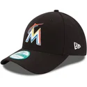 kasketter-buet-sort-justerbar-rem-9forty-the-league-fra-miami-marlins-mlb-af-new-era