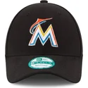 kasketter-buet-sort-justerbar-rem-9forty-the-league-fra-miami-marlins-mlb-af-new-era