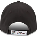 kasketter-buet-sort-justerbar-rem-9forty-the-league-fra-miami-marlins-mlb-af-new-era