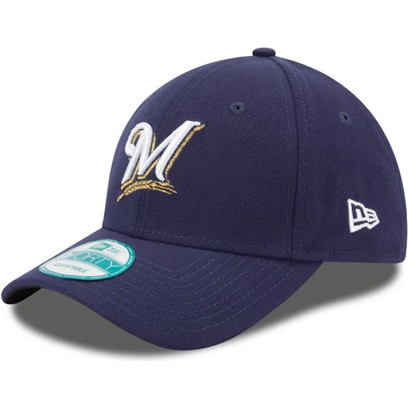 kasketter-buet-marinebla-justerbar-rem-9forty-the-league-fra-milwaukee-brewers-mlb-af-new-era kasketter-buet-marinebla-justerbar-rem-9forty-the-league-fra-milwaukee-brewers-mlb-af-new-era