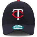 justerbar-9forty-the-league-morkebla-bojet-skygge-kasket-minnesota-twins-mlb-fra-new-era