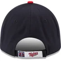 kasketter-buet-marinebla-justerbar-rem-9forty-the-league-fra-minnesota-twins-mlb-af-new-era