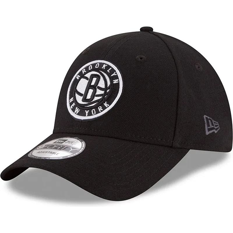 kasketter-buet-sort-justerbar-rem-9forty-the-league-fra-brooklyn-nets-nba-af-new-era