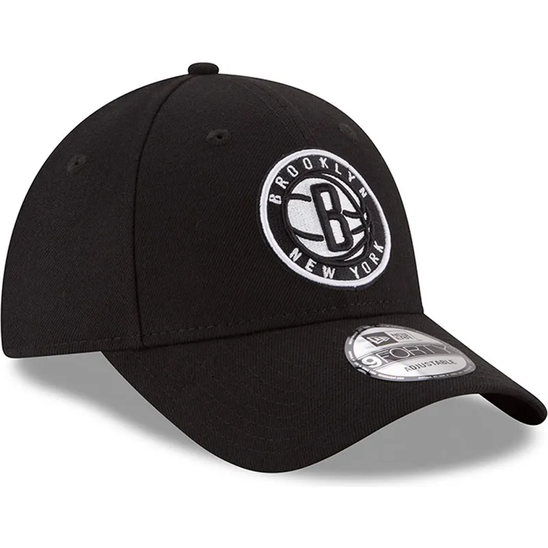 kasketter-buet-sort-justerbar-rem-9forty-the-league-fra-brooklyn-nets-nba-af-new-era