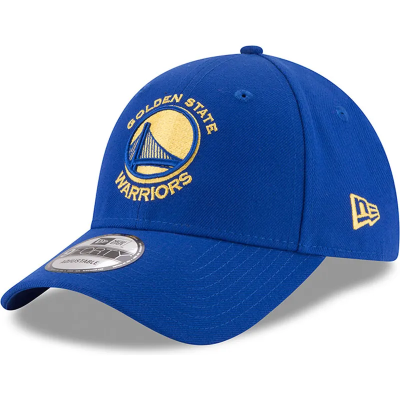 bla-justerbar-kurvet-kasket-9forty-the-league-fra-golden-state-warriors-nba-fra-new-era