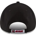sort-justerbar-curved-kasket-9forty-the-league-fra-miami-heat-nba-fra-new-era