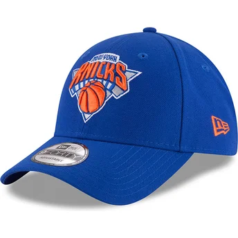 Justerbar blå kurvet kasket 9FORTY The League fra New York Knicks NBA fra New Era