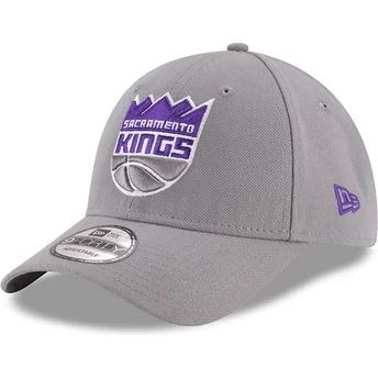 Kasketter buet grå justerbar rem 9FORTY The League fra Sacramento Kings NBA af New Era