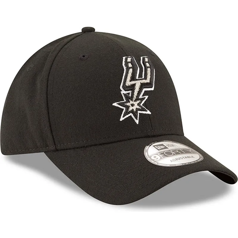 sort-justerbar-curved-kasket-9forty-the-league-fra-san-antonio-spurs-nba-fra-new-era