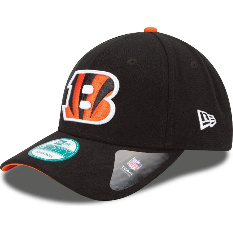 kasketter-buet-sort-justerbar-rem-9forty-the-league-fra-cincinnati-bengals-nfl-af-new-era