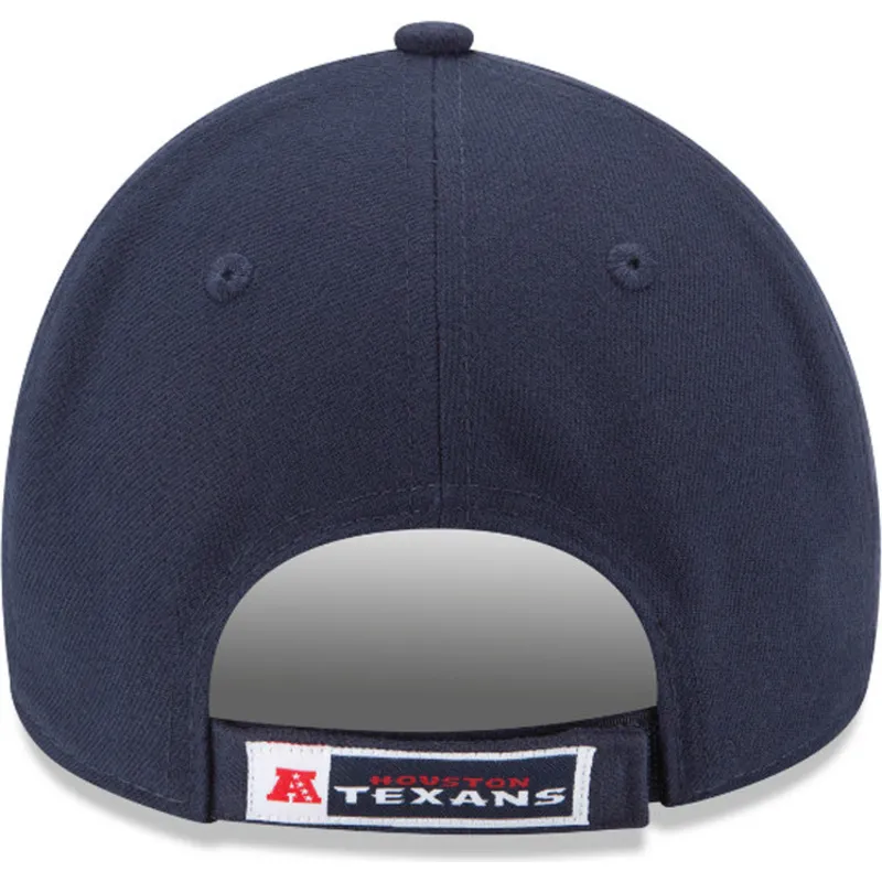 kasketter-buet-marinebla-justerbar-rem-9forty-the-league-fra-houston-texans-nfl-af-new-era