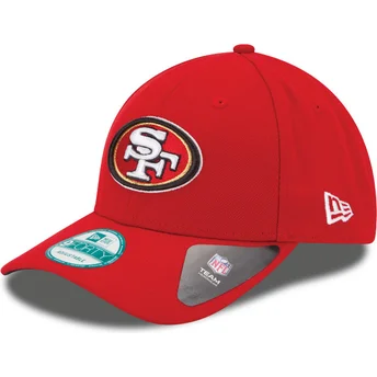 kasketter-buet-rod-justerbar-rem-9forty-the-league-fra-san-francisco-49ers-nfl-af-new-era