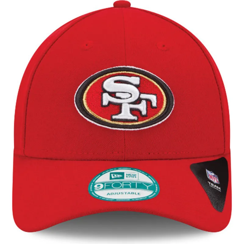 kasketter-buet-rod-justerbar-rem-9forty-the-league-fra-san-francisco-49ers-nfl-af-new-era