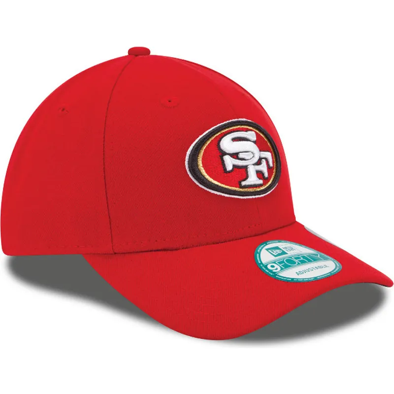 kasketter-buet-rod-justerbar-rem-9forty-the-league-fra-san-francisco-49ers-nfl-af-new-era