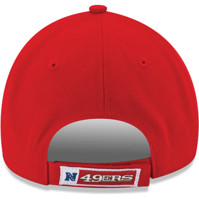 kasketter-buet-rod-justerbar-rem-9forty-the-league-fra-san-francisco-49ers-nfl-af-new-era