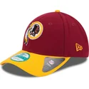 kasketter-buet-rod-justerbar-rem-9forty-the-league-fra-washington-commanders-nfl-af-new-era