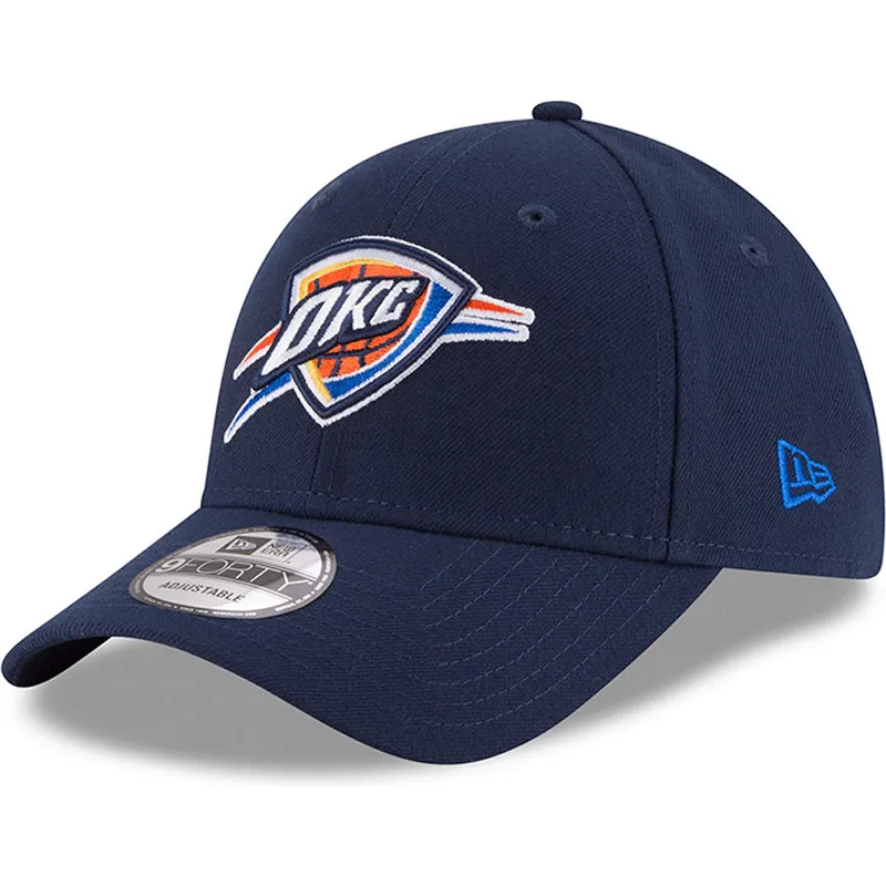 justerbar-marinebla-kurvet-kasket-9forty-the-league-fra-oklahoma-city-thunder-nba-fra-new-era