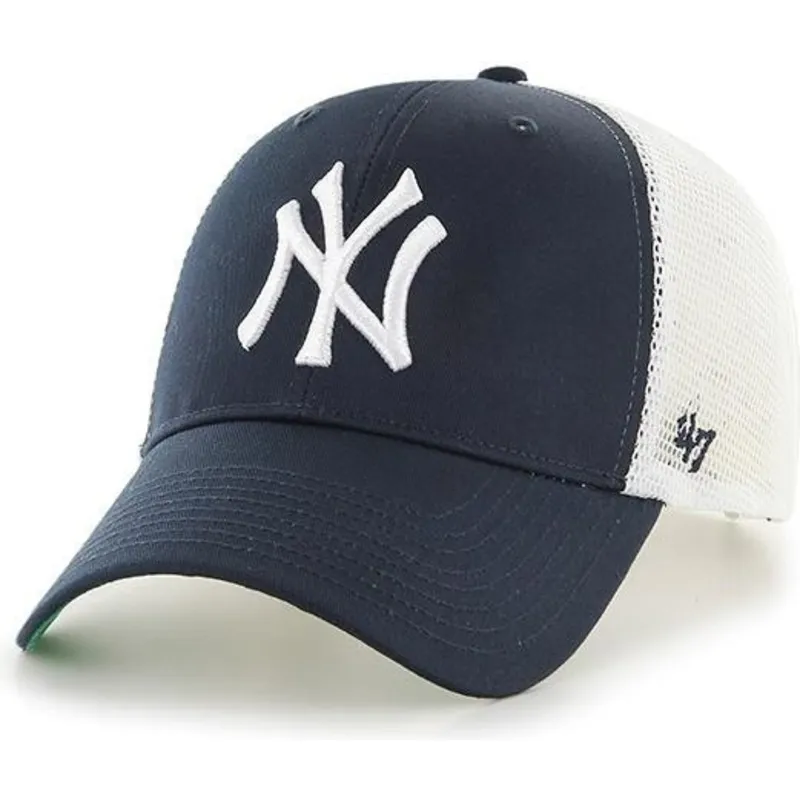 kasketter-buet-marinebla-snapback-til-barn-fra-new-york-yankees-mlb-af-47-brand