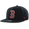 kasketter-flad-marinebla-snapback-fra-boston-red-sox-mlb-af-47-brand