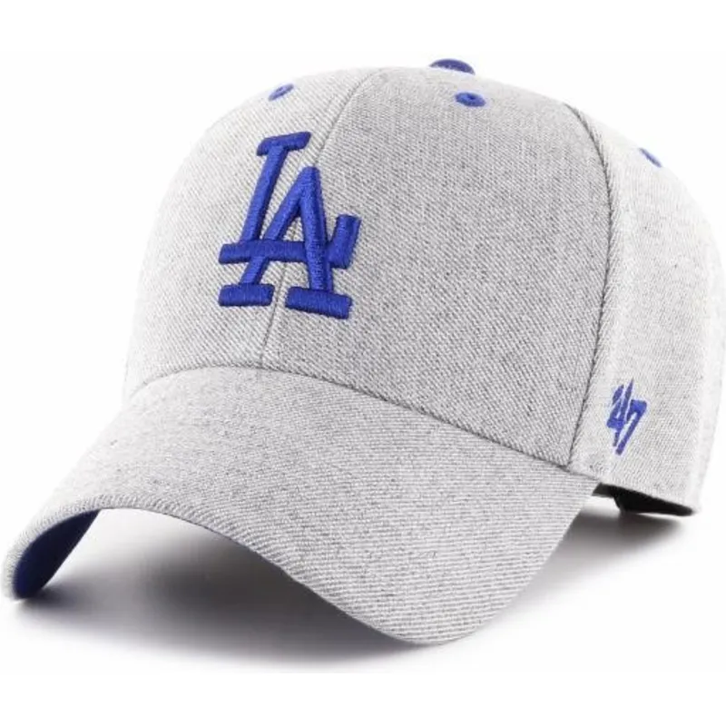 kasketter-buet-gra-justerbar-rem-fra-los-angeles-dodgers-mlb-af-47-brand
