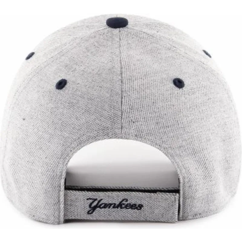 kasketter-buet-gra-justerbar-rem-fra-new-york-yankees-mlb-af-47-brand