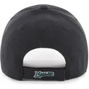 sort-justerbar-kasket-med-buet-skygge-og-klassisk-miami-marlins-mlb-mvp-cooperstown-logo-fra-47-brand