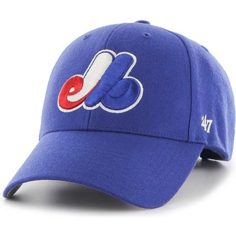 kasketter-buet-bla-justerbar-rem-clasico-fra-montreal-expos-mlb-af-47-brand