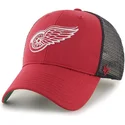 kasketter-buet-rod-snapback-rejilla-fra-detroit-red-wings-nhl-af-47-brand