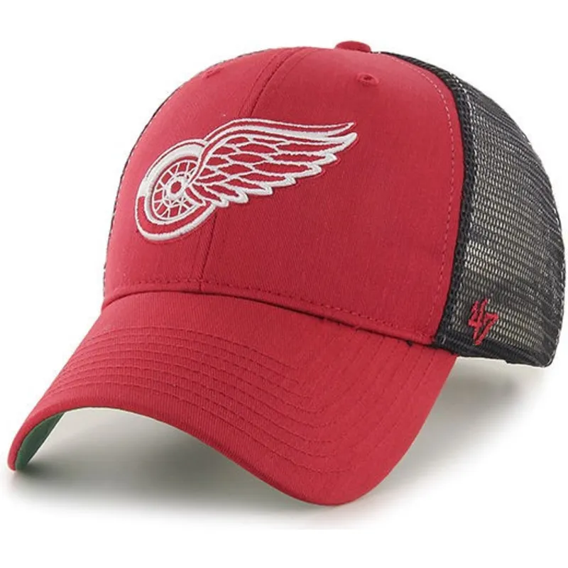 kasketter-buet-rod-snapback-rejilla-fra-detroit-red-wings-nhl-af-47-brand kasketter-buet-rod-snapback-rejilla-fra-detroit-red-wings-nhl-af-47-brand